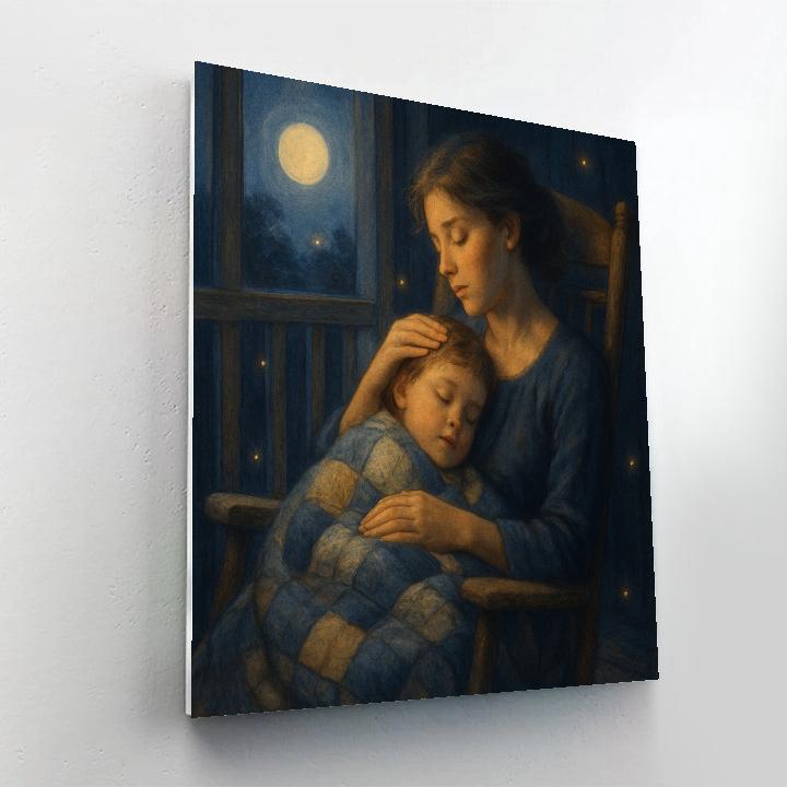 Moonlight Rocking Chair Number painting