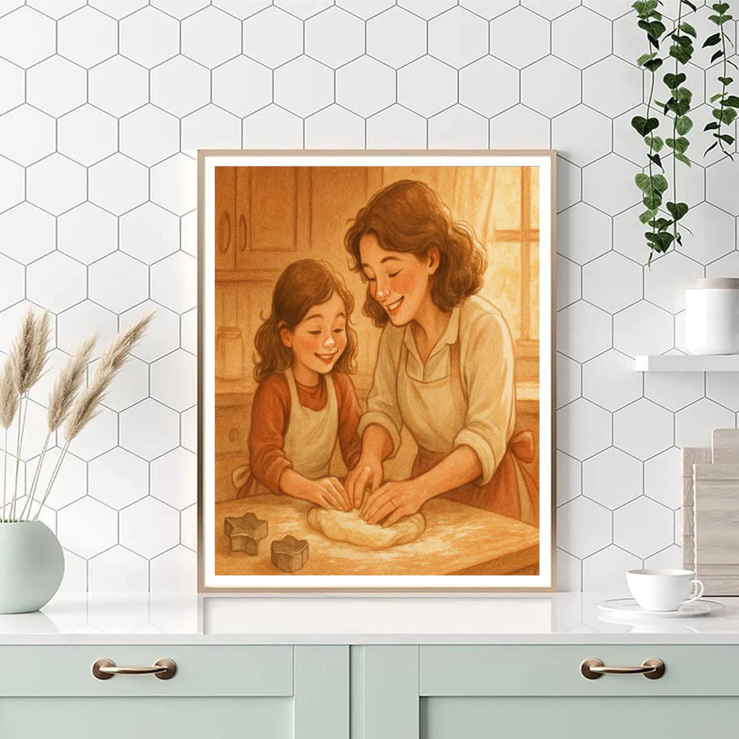 Quiet Kitchen Baking painting number kit