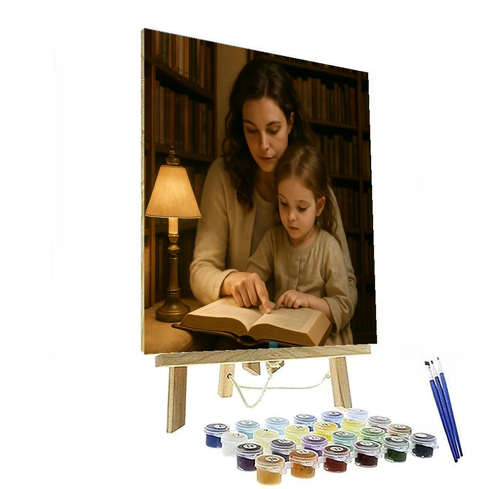 Library Whispered Secrets painting number kit