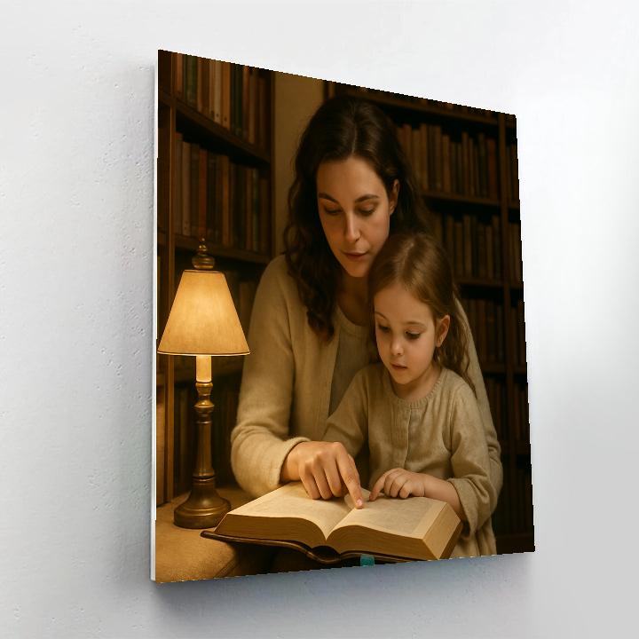 Library Whispered Secrets painting number kit