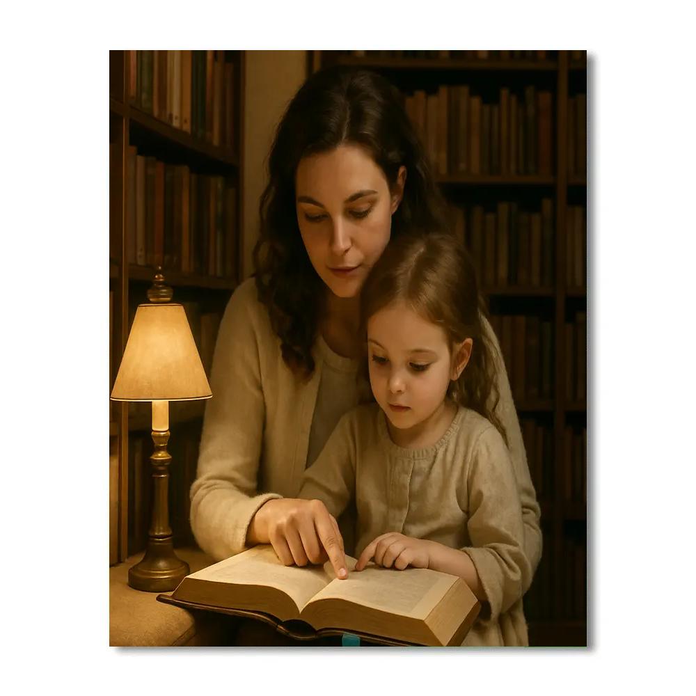 Library Whispered Secrets painting number kit