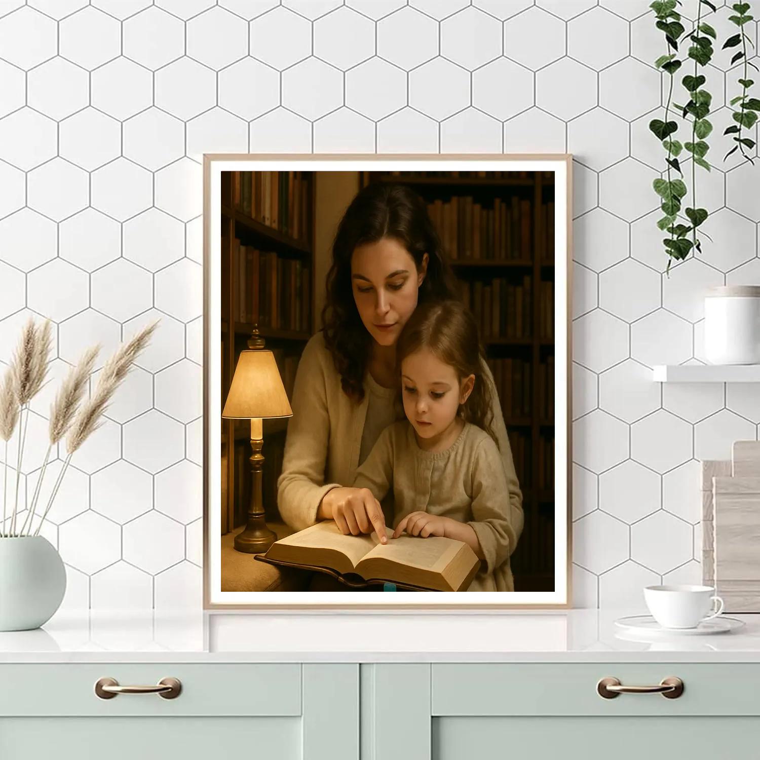 Library Whispered Secrets painting number kit