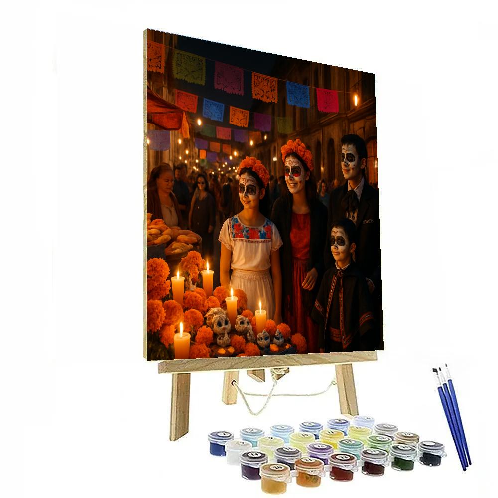 Day Of The Dead Celebrations In Mexico City Painting by numbers kit