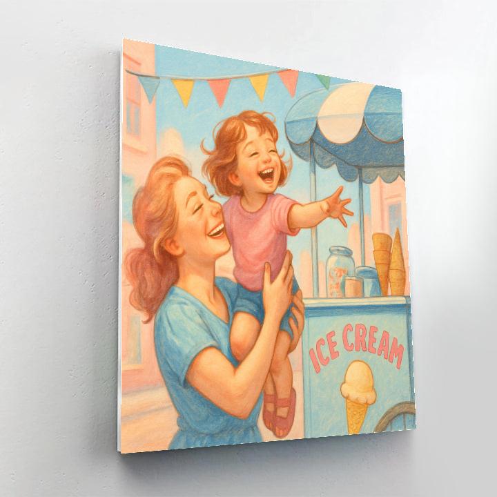 Ice Cream Cart Adventure Number painting