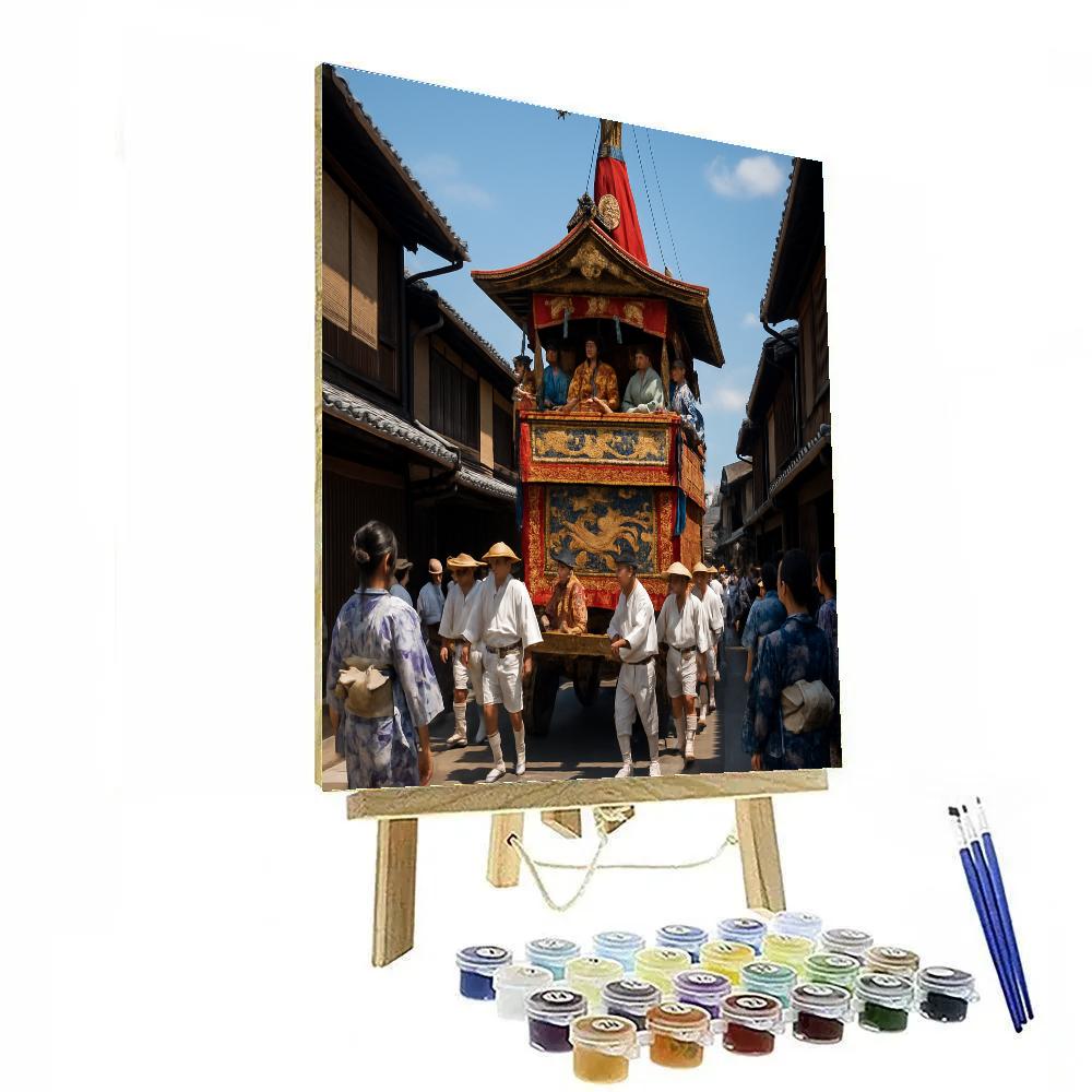 Gion Matsuri Festival Float In Kyoto paint by numbers