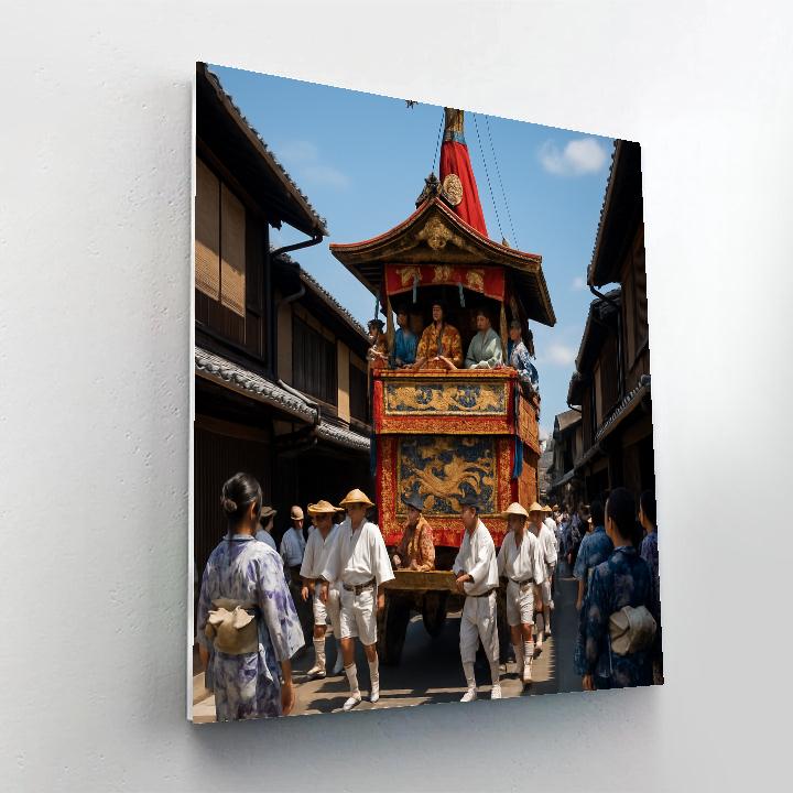 Gion Matsuri Festival Float In Kyoto paint by numbers