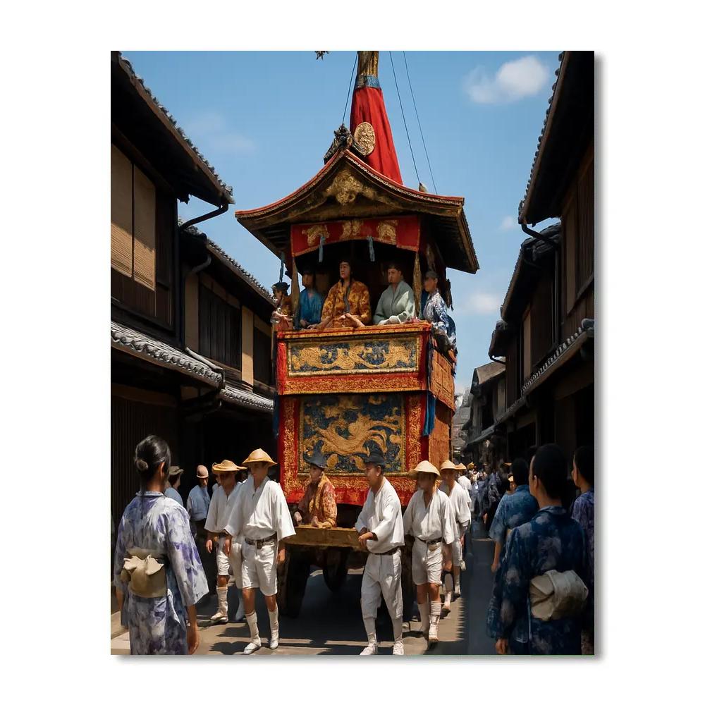 Gion Matsuri Festival Float In Kyoto paint by numbers