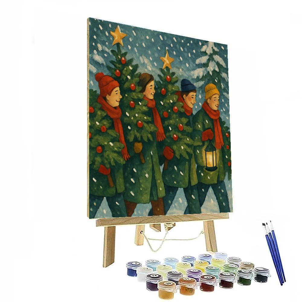 Evergreen Embrace Paint by numbers art