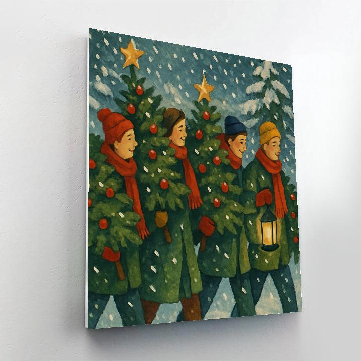Evergreen Embrace Paint by numbers art