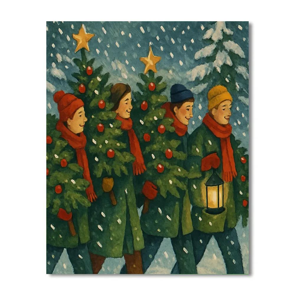 Evergreen Embrace Paint by numbers art