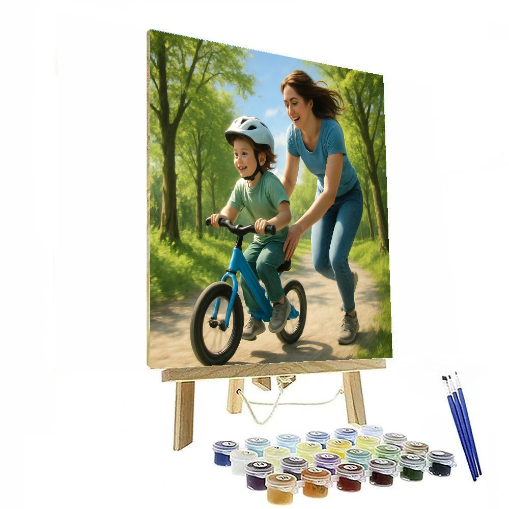 Bike Trail Teaching Moment paint by color
