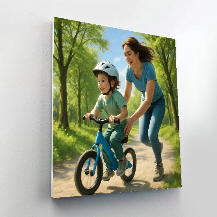 Bike Trail Teaching Moment paint by color