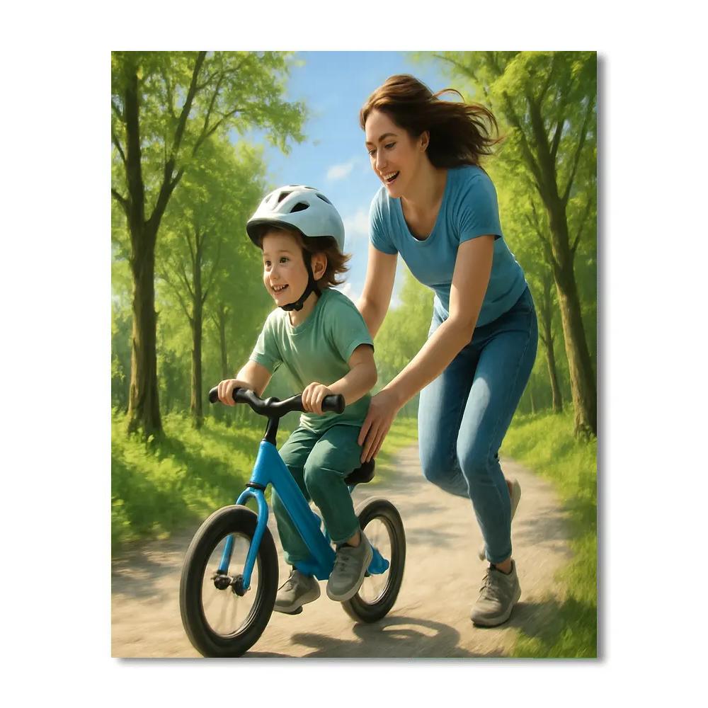Bike Trail Teaching Moment paint by color
