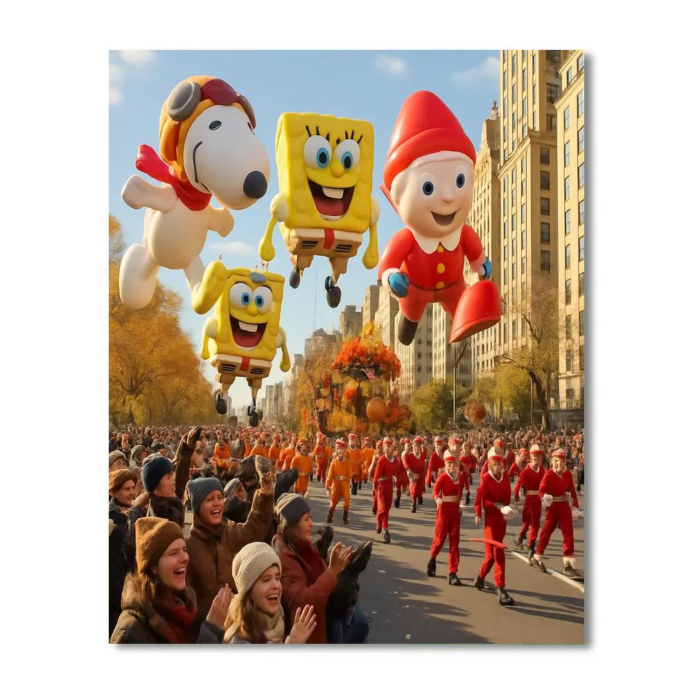 Thanksgiving Day Parade In New York City painting number kit