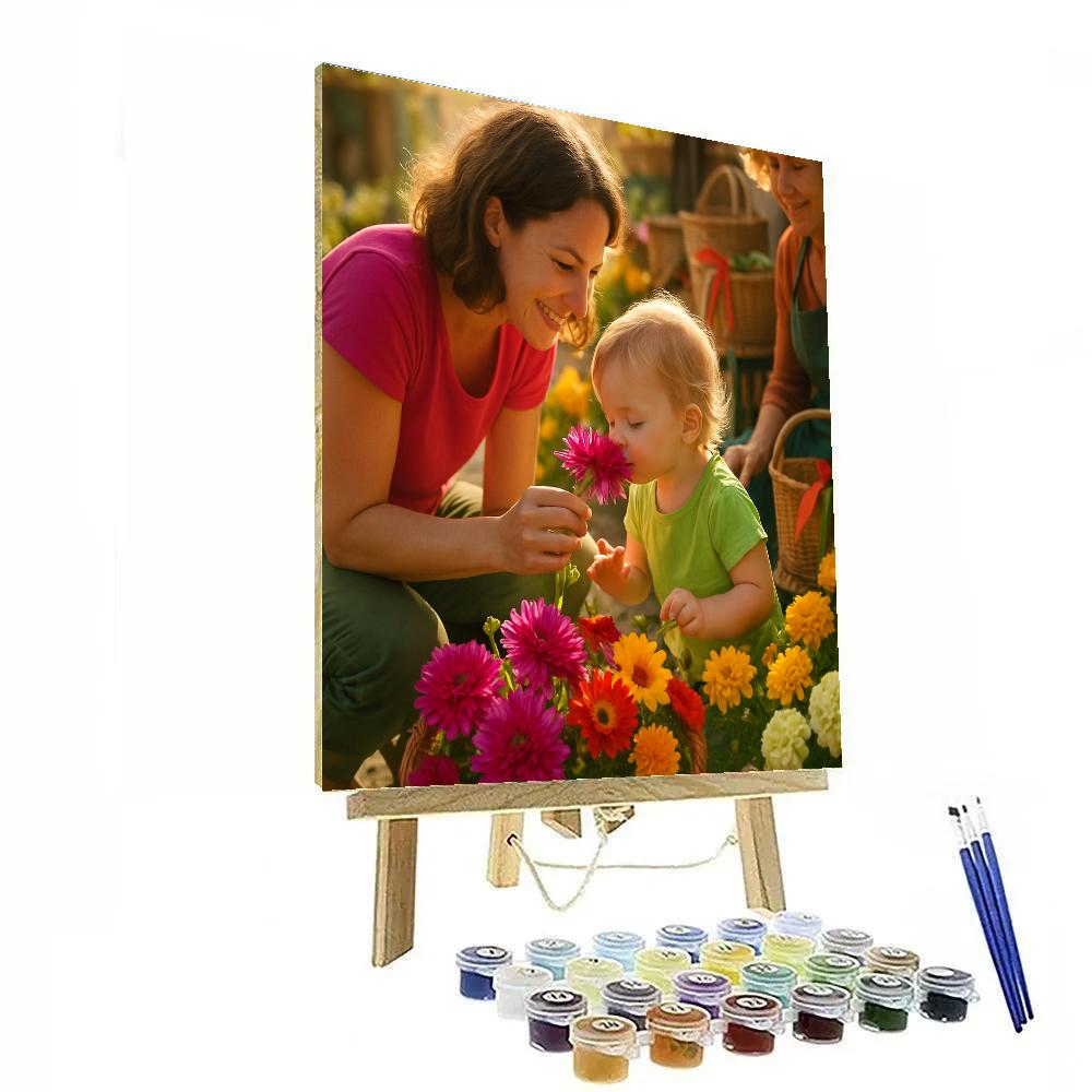 Flower Market Discovery Paint by numbers art