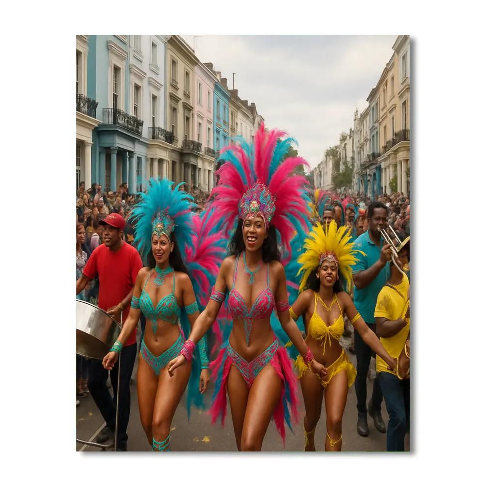 Notting Hill Carnival London Numbered painting kits