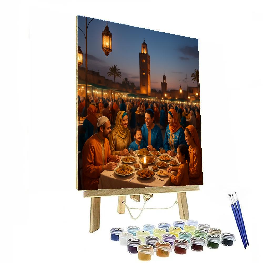 Eid Al-Fitr Festivities In Marrakech paint by numbers