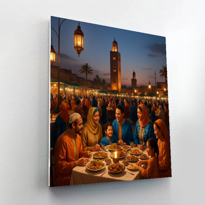 Eid Al-Fitr Festivities In Marrakech paint by numbers