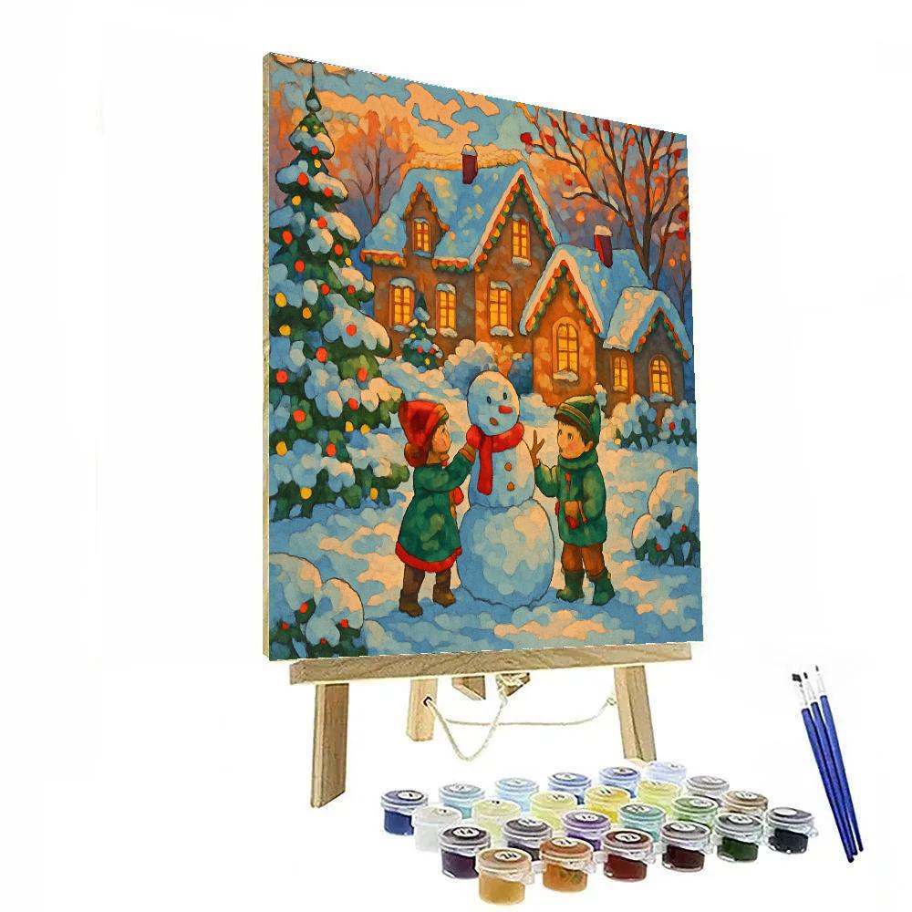 Whimsical Winter Wonderland Numbered painting kits