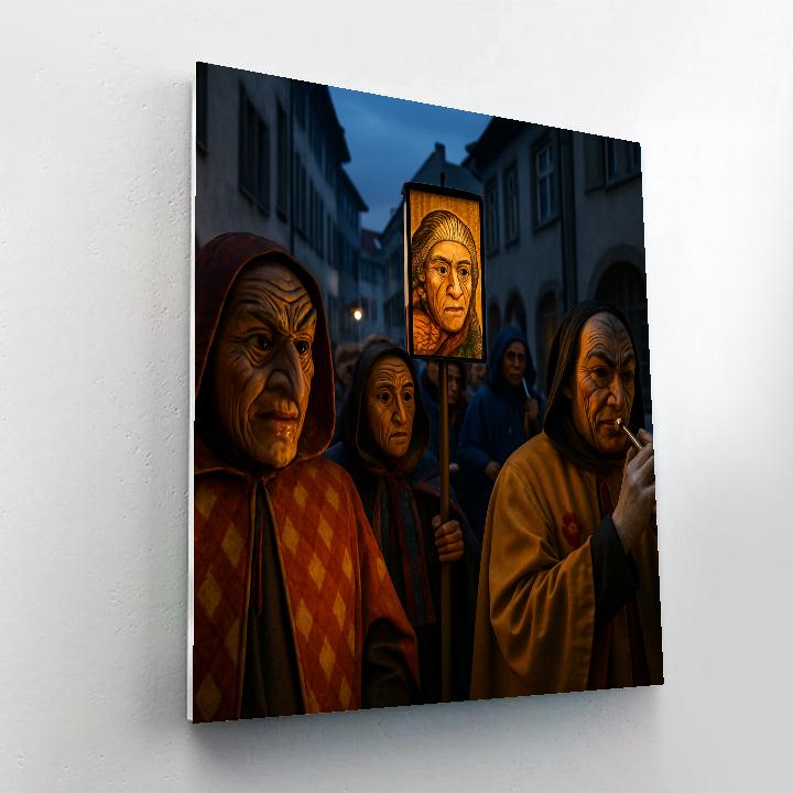 Carnival Of Basel Fasnacht paint by numbers