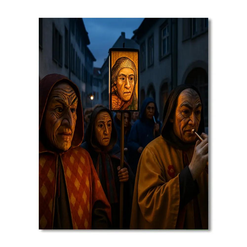 Carnival Of Basel Fasnacht paint by numbers