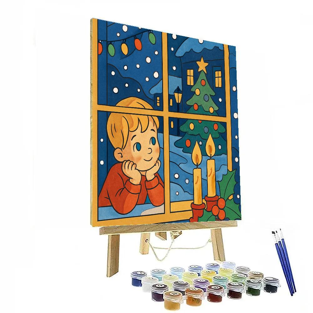 Night Before Christmas painting number kit