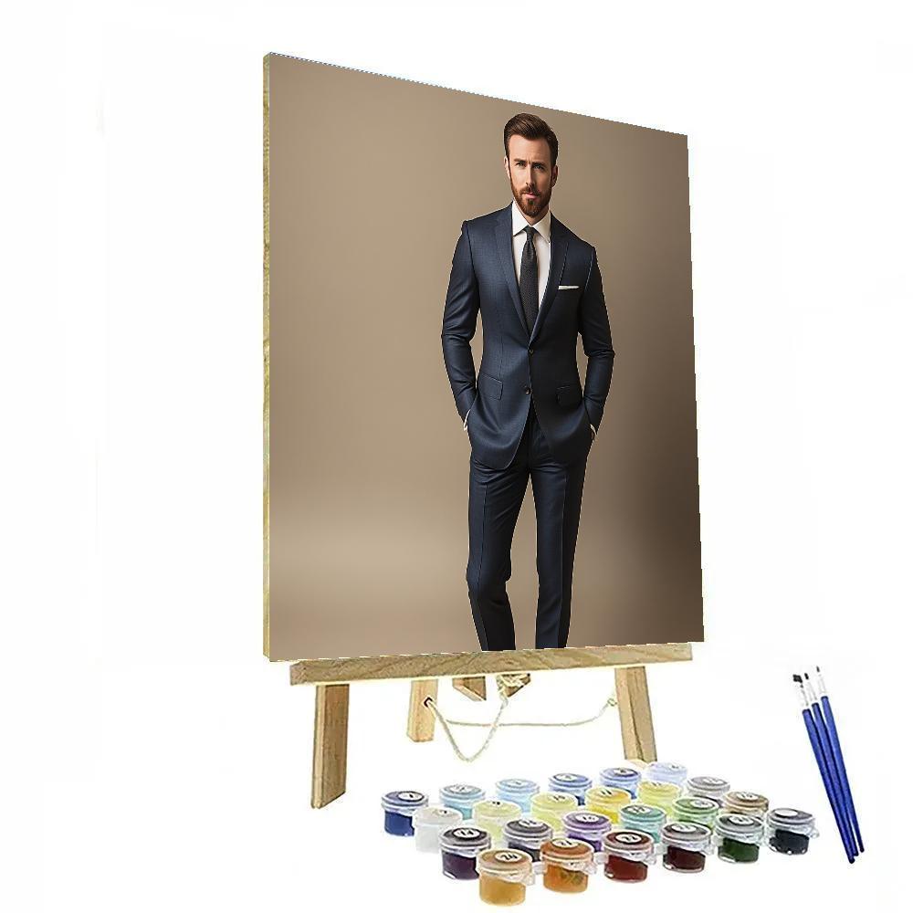 Chris Evans: The Resolute Star Of The Shielded Horizon Paint by numbers kits