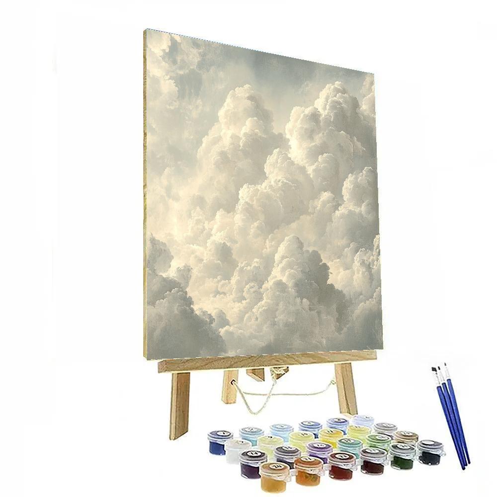Leonardo Da Vinci Inspired Abstract Cloud Patterns Numbered painting kits