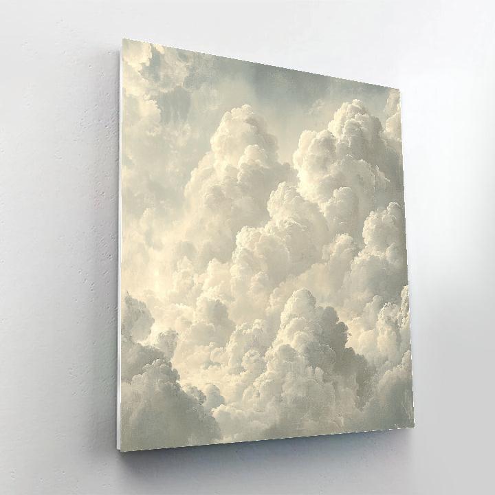 Leonardo Da Vinci Inspired Abstract Cloud Patterns Numbered painting kits