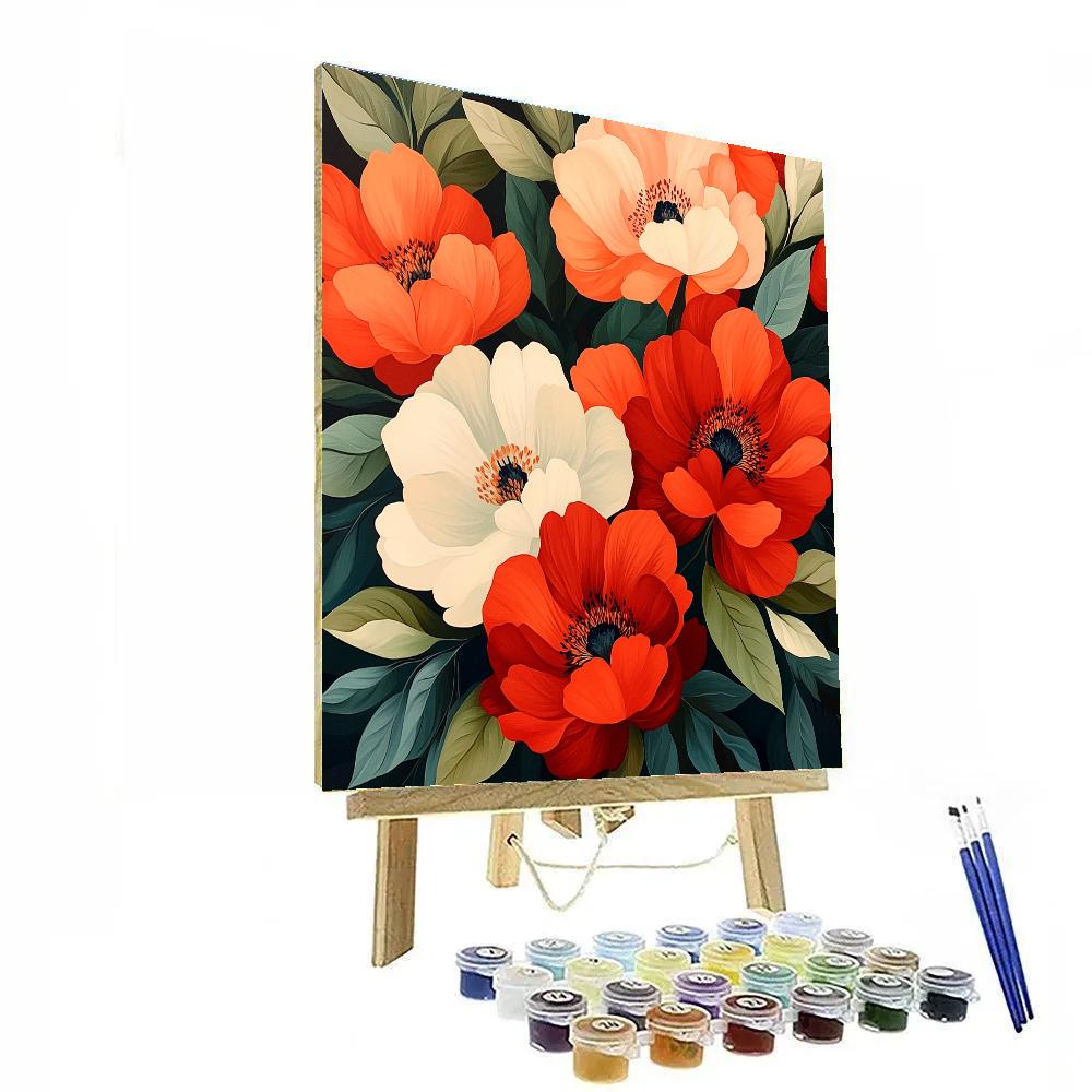 Georgia OKeeffe Inspired Desert Flowers Paint by numbers kits