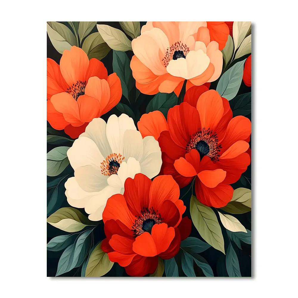 Georgia OKeeffe Inspired Desert Flowers Paint by numbers kits