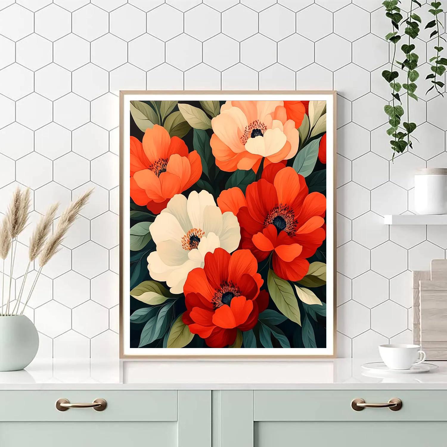 Georgia OKeeffe Inspired Desert Flowers Paint by numbers kits