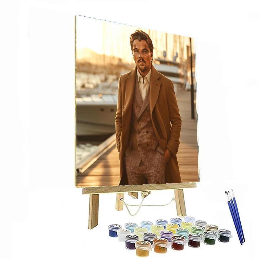 Leonardo DiCaprio: Navigating Tides And Golden Hour Dreams DIY paint by numbers