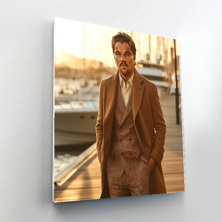 Leonardo DiCaprio: Navigating Tides And Golden Hour Dreams DIY paint by numbers
