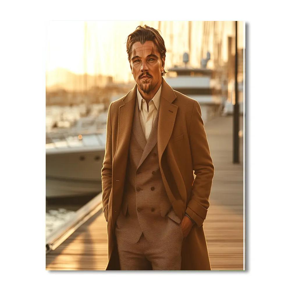 Leonardo DiCaprio: Navigating Tides And Golden Hour Dreams DIY paint by numbers