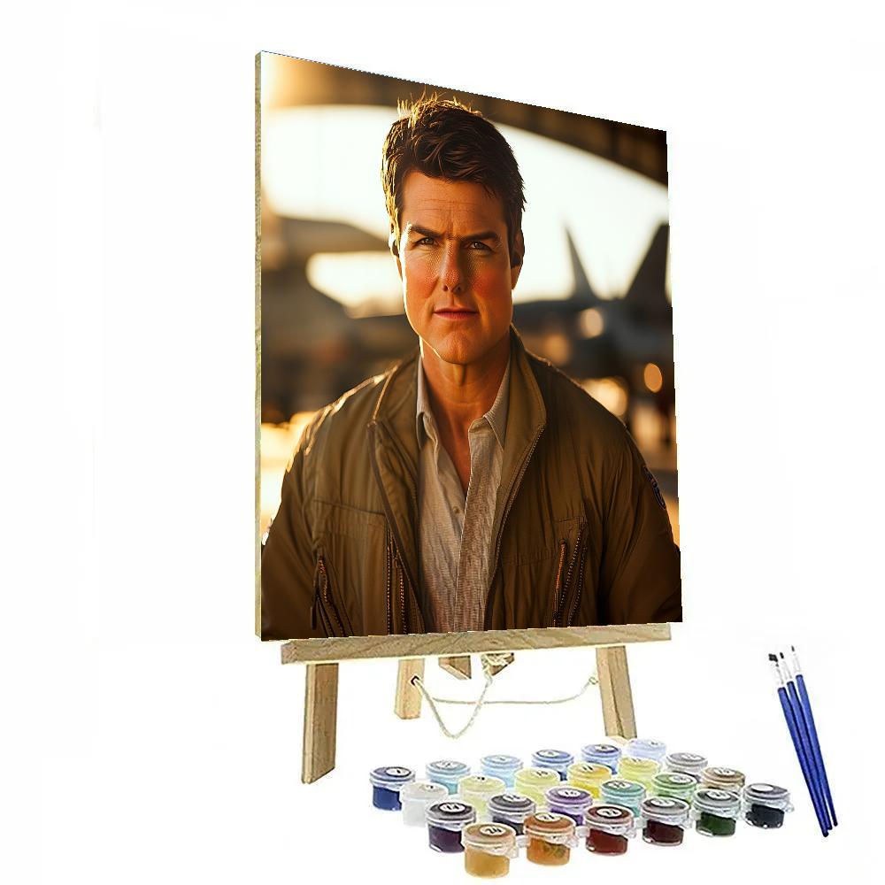 Tom Cruise: High-Altitude Grit And Maverick Momentum painting number kit