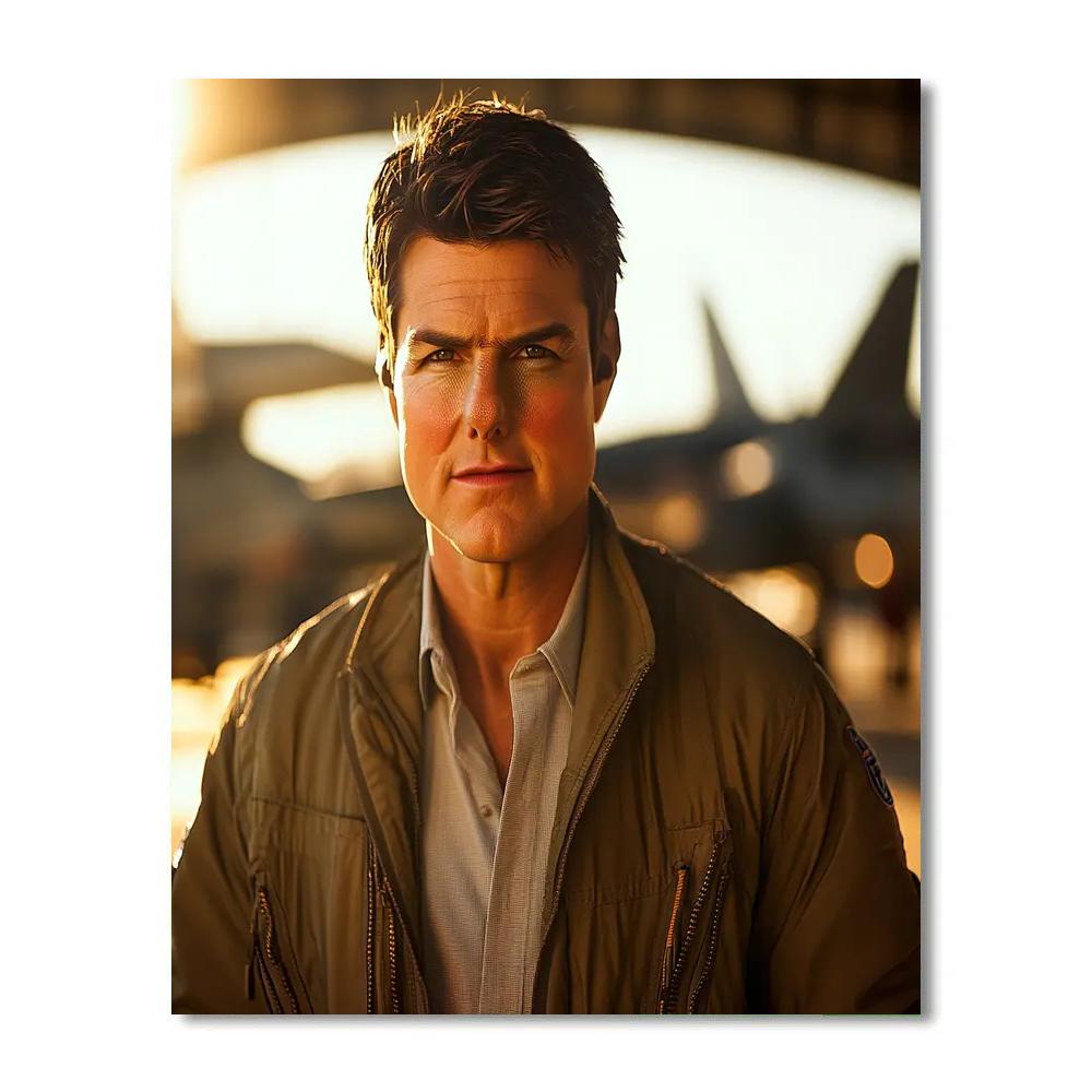 Tom Cruise: High-Altitude Grit And Maverick Momentum painting number kit