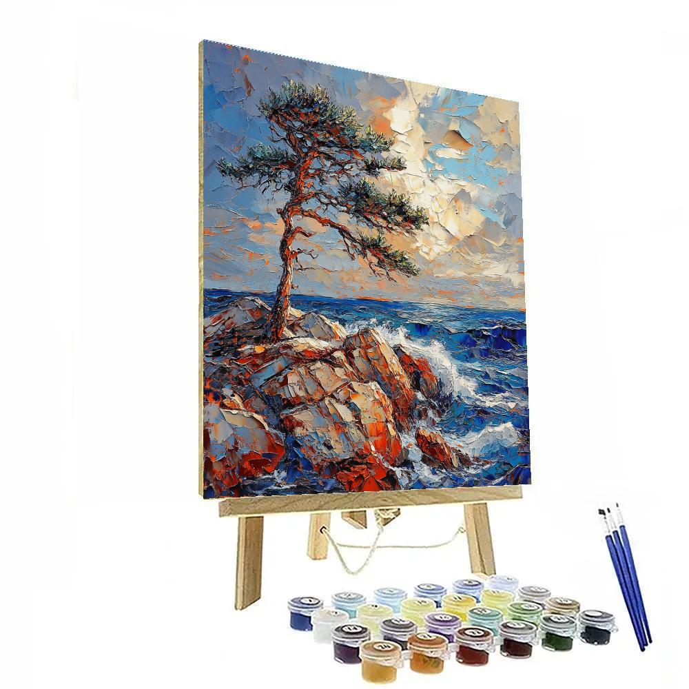 Arthur Lismer Inspired Windswept Pines On Georgian Bay painting number kit