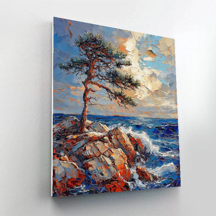 Arthur Lismer Inspired Windswept Pines On Georgian Bay painting number kit