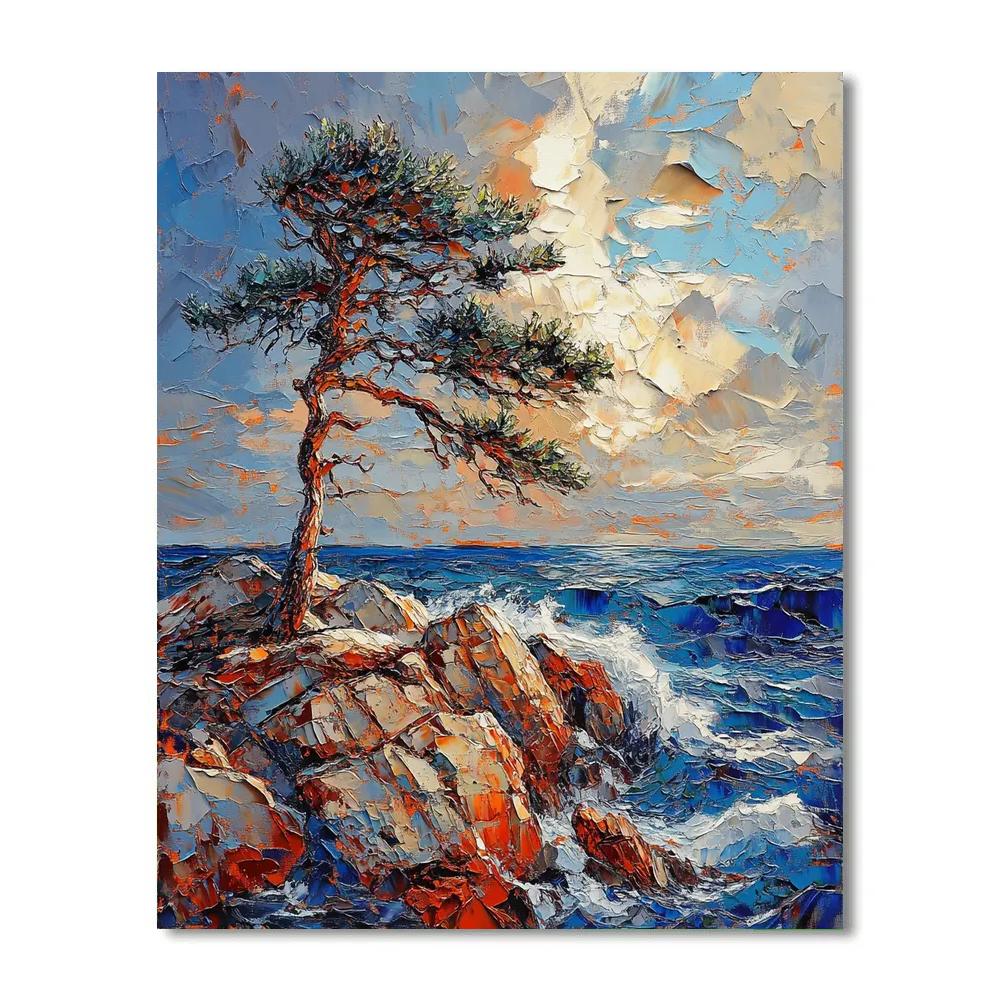 Arthur Lismer Inspired Windswept Pines On Georgian Bay painting number kit