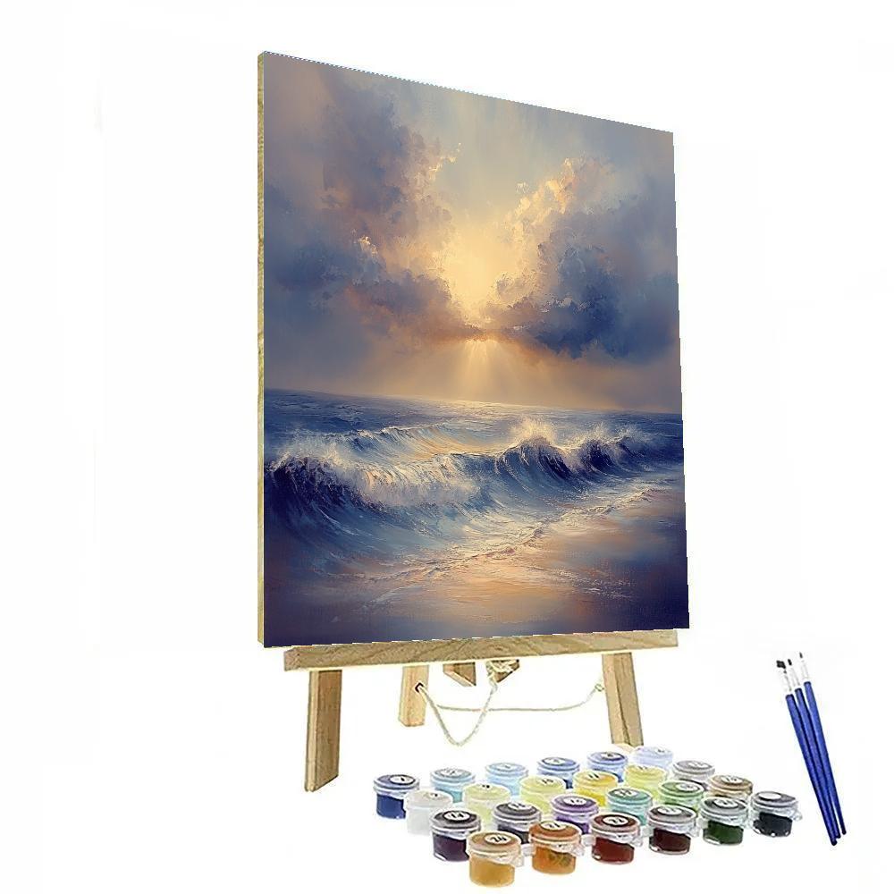 J.M.W. Turner Inspired Tempest At Sea Paint by numbers kits