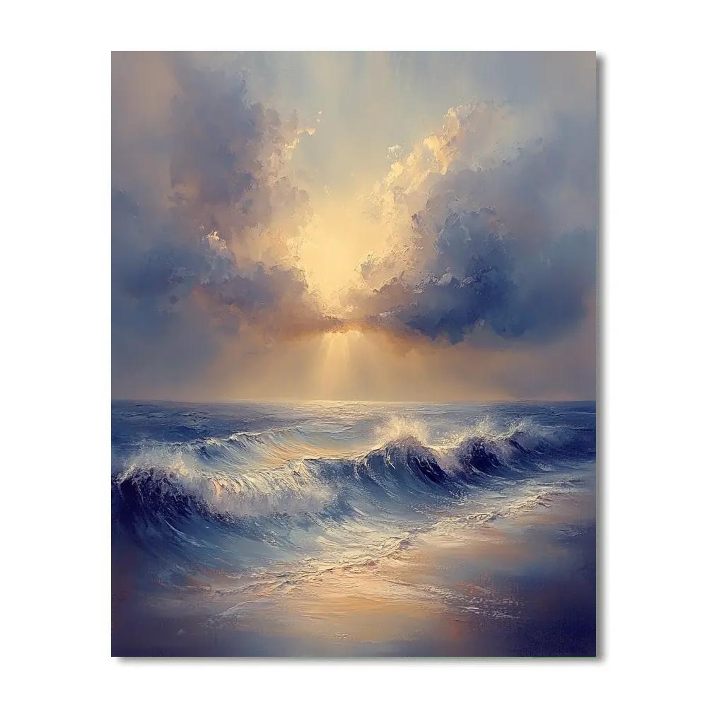 J.M.W. Turner Inspired Tempest At Sea Paint by numbers kits