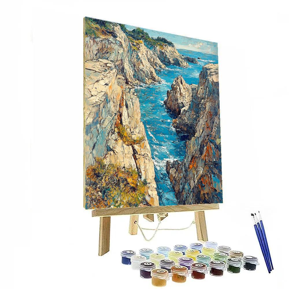 Arthur Lismer Inspired McGregor Bay Rocky Channel paint by color