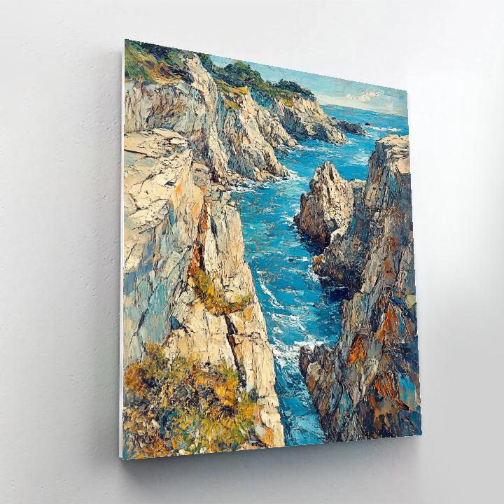 Arthur Lismer Inspired McGregor Bay Rocky Channel paint by color