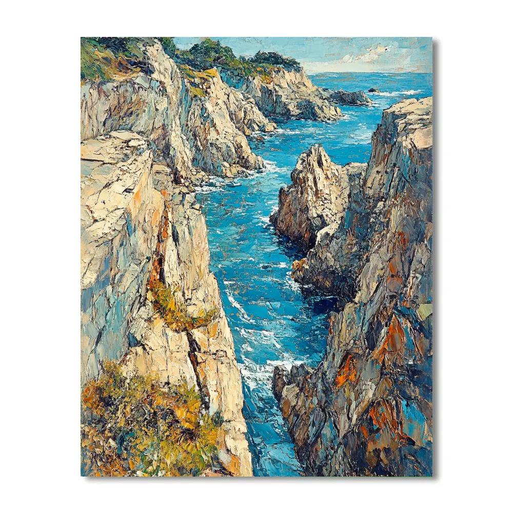 Arthur Lismer Inspired McGregor Bay Rocky Channel paint by color