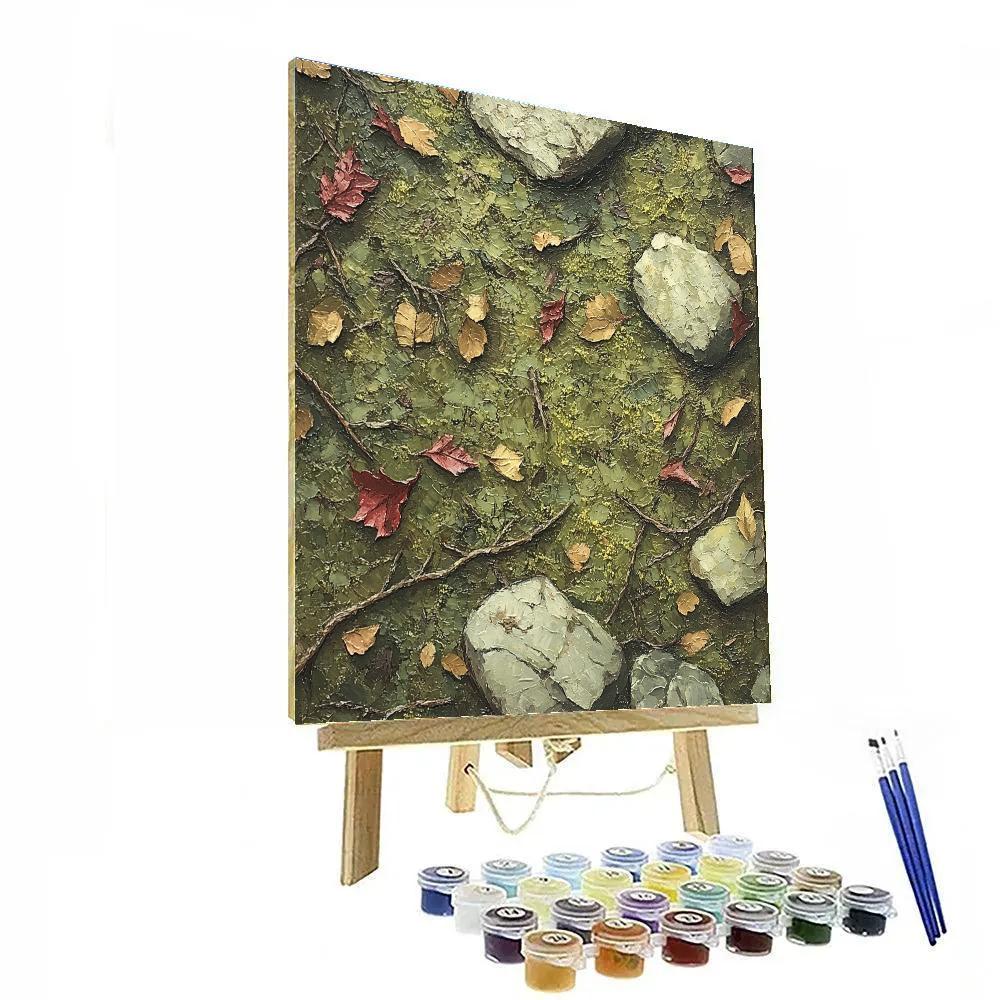 Arthur Lismer Inspired Forest Floor With Sgraffito Light Paint by numbers kits