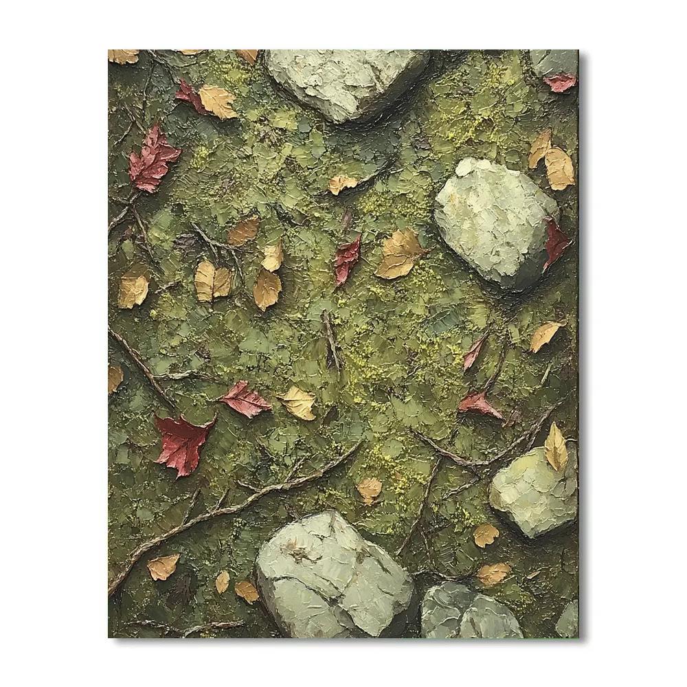 Arthur Lismer Inspired Forest Floor With Sgraffito Light Paint by numbers kits