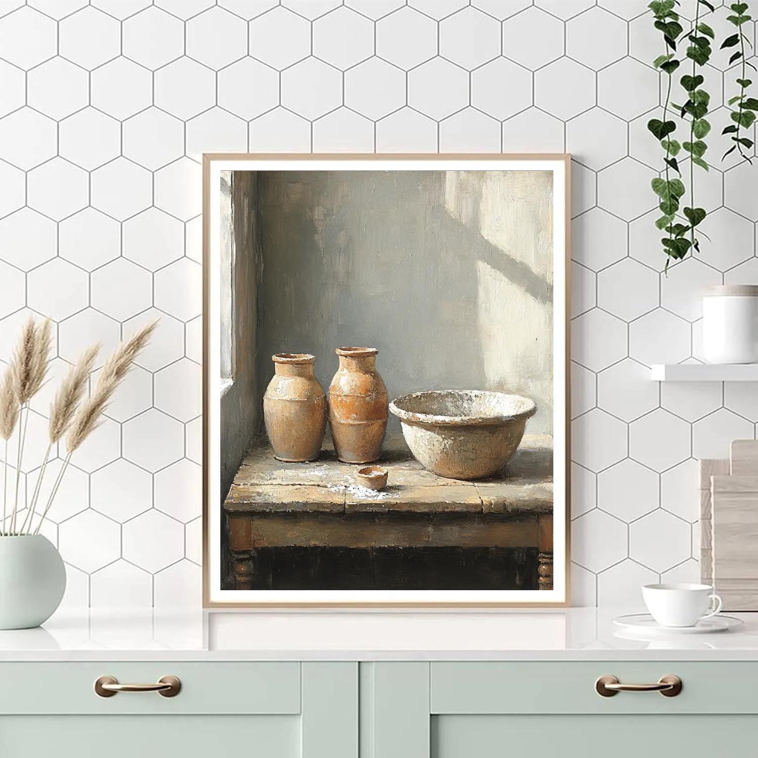 Diego Velázquez Inspired Earthenware Water Jars paint by number