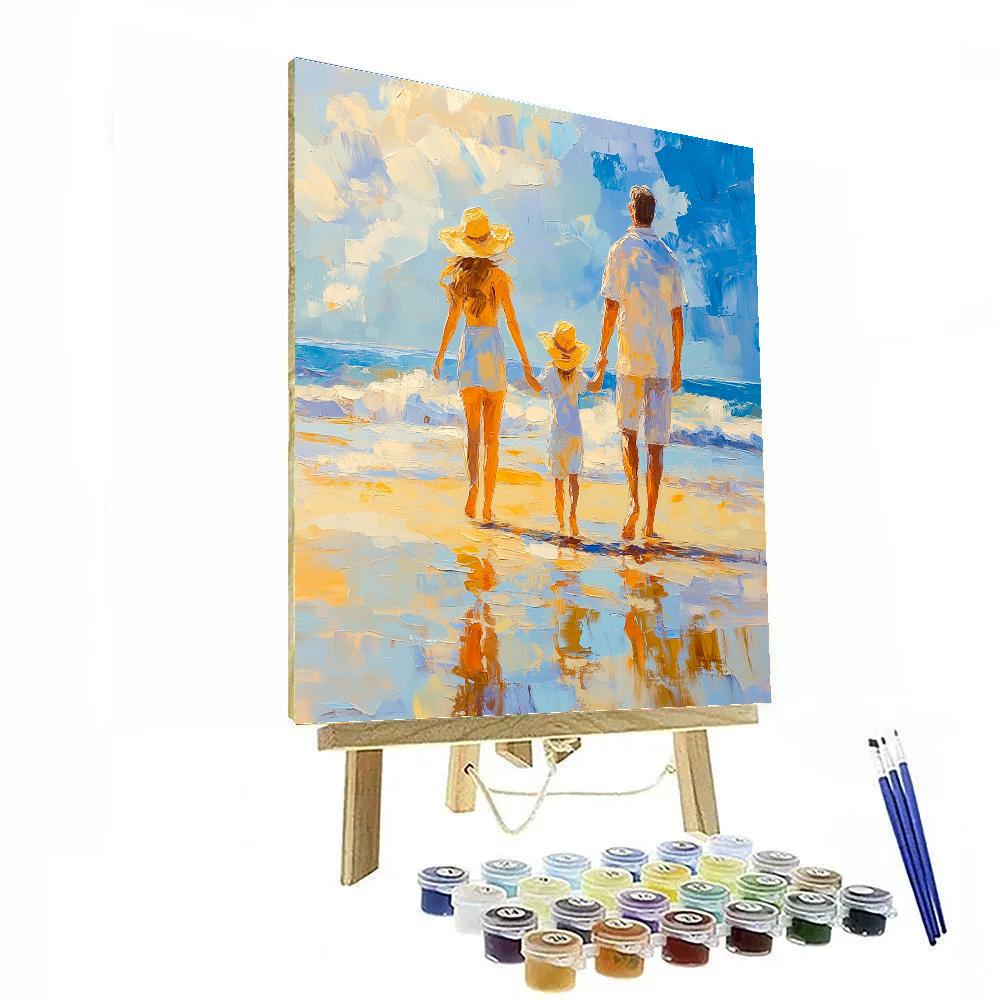 Joaquín Sorolla Inspired Seaside Family DIY paint by numbers