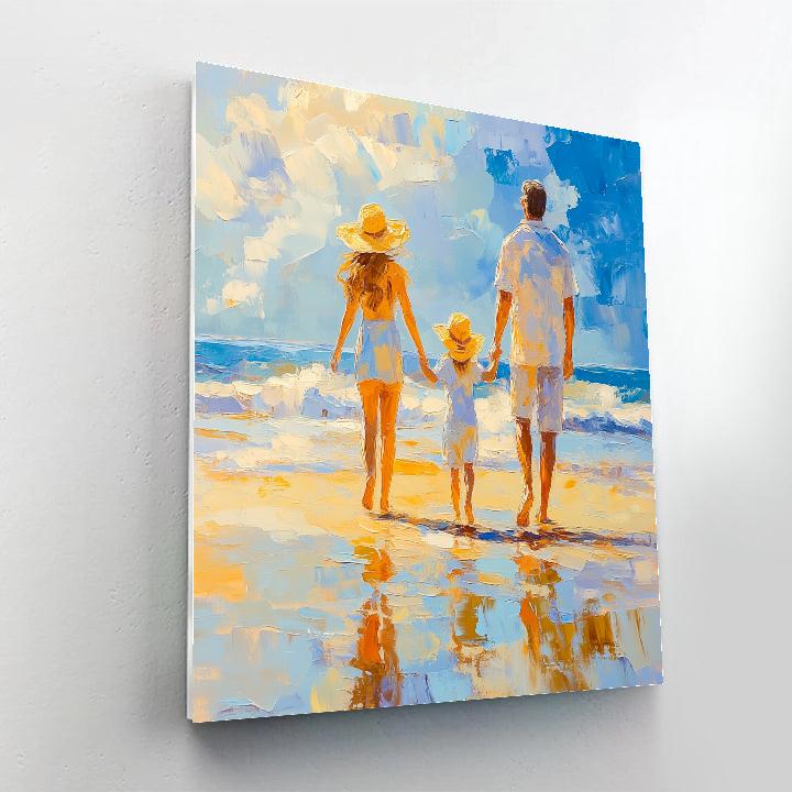 Joaquín Sorolla Inspired Seaside Family DIY paint by numbers